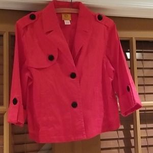 Red Ruby Rd. Jacket sz 10 EUC